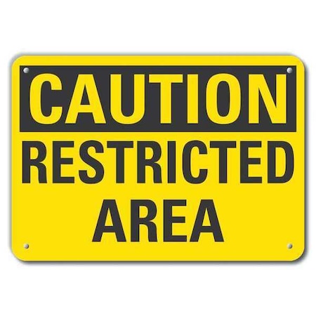 Caution Sign, Recycled Aluminum, 10 in. H, LCU3-0238-RA_14x10 MPN:LCU3-0238-RA_14x10