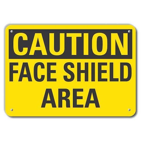 Caution Sign, Recycled Aluminum, 7 in. H, LCU3-0243-RA_10x7 MPN:LCU3-0243-RA_10x7
