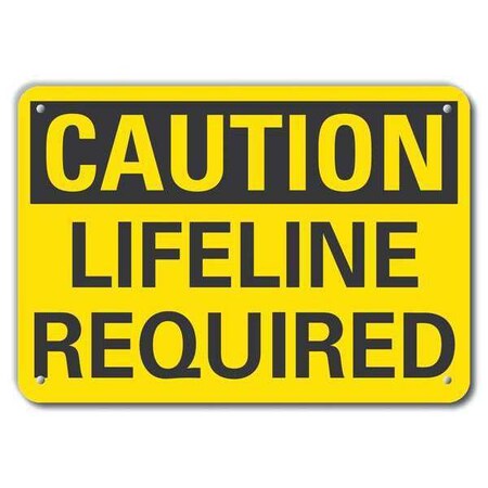 Caution Sign, Recycled Aluminum, 7 in. H MPN:LCU3-0248-RA_10x7