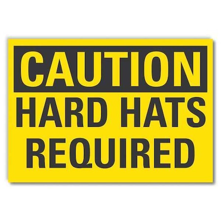 Sign, Self-Adhesive Vinyl, 3-1/2 in. H, LCU3-0250-RD_5x3.5 MPN:LCU3-0250-RD_5x3.5