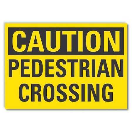 Caution Sign, 3 1/2 in H, 5 in W, Reflective Sheeting, Horizontal Rectangle, LCU3-0255-RD_5x3.5 MPN:LCU3-0255-RD_5x3.5