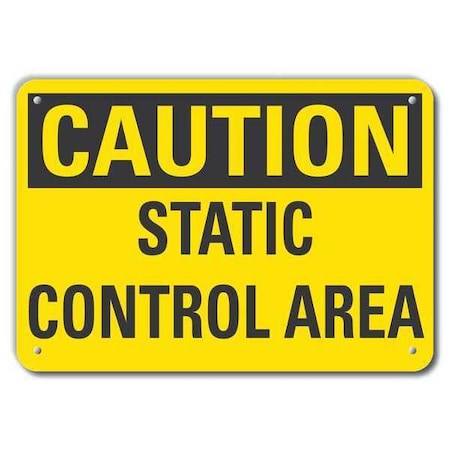 Caution Sign, Recycled Aluminum, 7 in. H, LCU3-0257-RA_10x7 MPN:LCU3-0257-RA_10x7