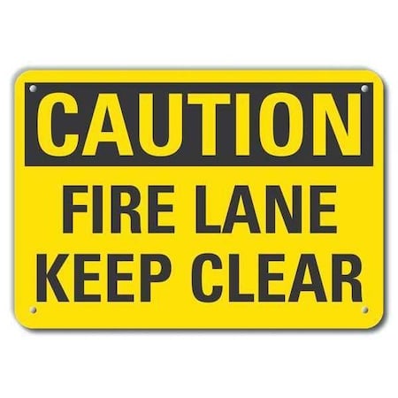 Caution Sign, 7 in H, 10 in W, Aluminum, Vertical Rectangle, English, LCU3-0262-RA_10x7 MPN:LCU3-0262-RA_10x7