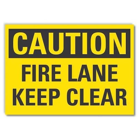 Caution Sign, 10 in H, 14 in W, Reflective Sheeting, Horizontal Rectangle, LCU3-0262-RD_14x10 MPN:LCU3-0262-RD_14x10