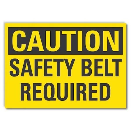 Caution Sign, 3 1/2 in Height, 5 in Width, Reflective Sheeting, Horizontal Rectangle, English MPN:LCU3-0263-RD_5x3.5