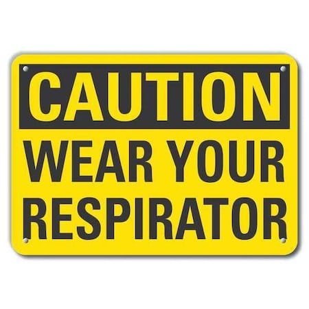 Caution Sign, Recycled Aluminum, 7 in. H, LCU3-0267-RA_10x7 MPN:LCU3-0267-RA_10x7
