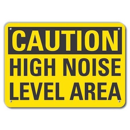 Caution Sign, 10 in Height, 14 in Width, Aluminum, Horizontal Rectangle, English MPN:LCU3-0273-RA_14x10