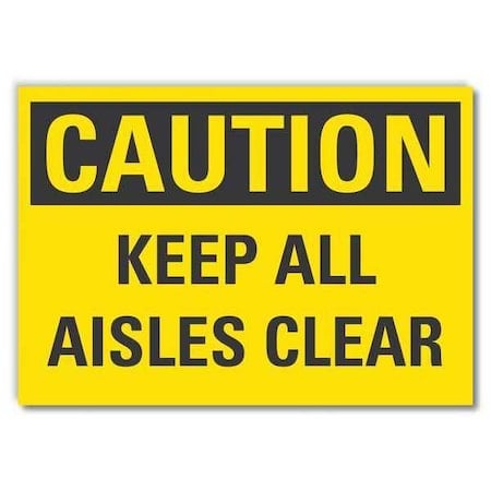 Caution Sign, 10 in H, 14 in W, Reflective Sheeting, Horizontal, English, LCU3-0274-RD_14x10 MPN:LCU3-0274-RD_14x10