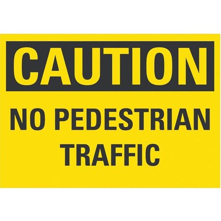 Caution Sign, 7 in H, 10 in W, Plastic, Vertical Rectangle, English, LCU3-0279-ED_10x7 MPN:LCU3-0279-ED_10x7