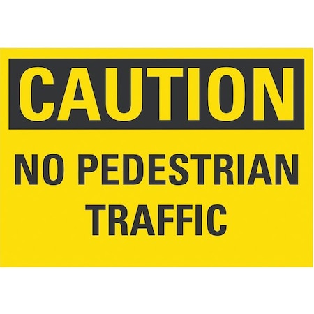 Caution Sign, 10 in H, 14 in W, Plastic, Horizontal Rectangle, English, LCU3-0279-ED_14x10 MPN:LCU3-0279-ED_14x10