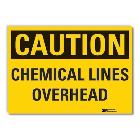 Chemicals Caution Reflective Label, 7 in H, 10 in W, English, LCU3-0285-RD_10x7 MPN:LCU3-0285-RD_10x7