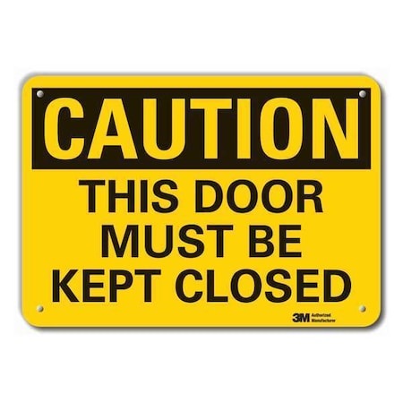 Caution Sign, 10 in H, 14 in W, Plastic, Horizontal Rectangle, English, LCU3-0298-NP_14x10 MPN:LCU3-0298-NP_14x10
