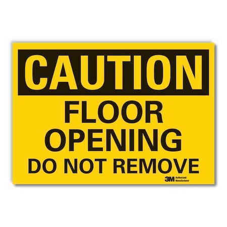 Caution Sign, 7 in H, 10 in W, Non-PVC Polymer, Vertical Rectangle, English, LCU3-0310-ED_10x7 MPN:LCU3-0310-ED_10x7