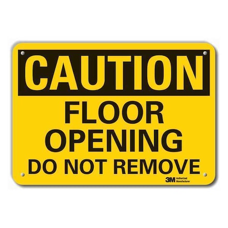Caution Sign, 10 in H, 14 in W, Plastic, Horizontal Rectangle, English, LCU3-0310-NP_14x10 MPN:LCU3-0310-NP_14x10