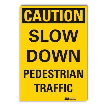 Caution Sign, 14 in H, 10 in W, Non-PVC Polymer, Vertical Rectangle, English, LCU3-0313-ED_10x14 MPN:LCU3-0313-ED_10x14