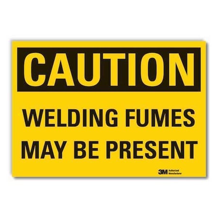 Caution Sign, 7 in Height, 10 in Width, Non-PVC Polymer, Vertical Rectangle, English MPN:LCU3-0314-ED_10x7