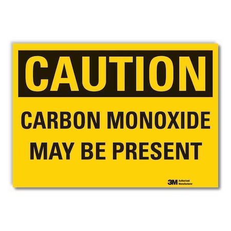 Caution Sign, 7 in H, 10 in W, Non-PVC Polymer, Vertical Rectangle, English, LCU3-0323-ED_10x7 MPN:LCU3-0323-ED_10x7