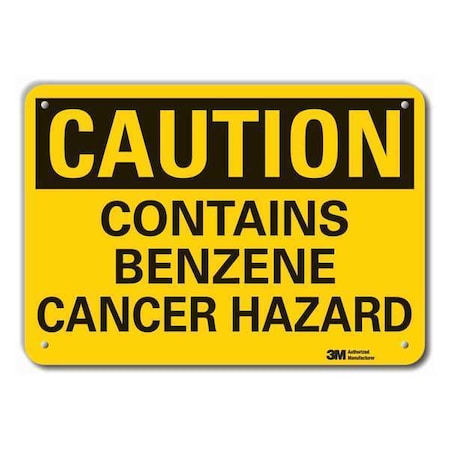 Caution Sign, 7 in H, 10 in W, Plastic, Vertical Rectangle, English, LCU3-0327-NP_10x7 MPN:LCU3-0327-NP_10x7