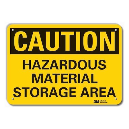 Caution Sign, 10 in H, 14 in W, Plastic, Horizontal Rectangle, English, LCU3-0331-NP_14x10 MPN:LCU3-0331-NP_14x10