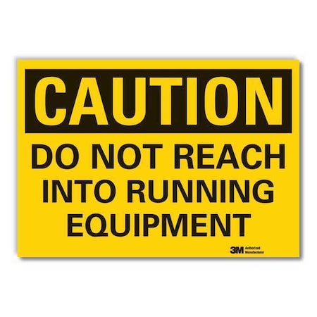 Machine & Operation Caution Reflective Label, 7 in Height, 10 in Width, Reflective Sheeting MPN:LCU3-0352-RD_10x7