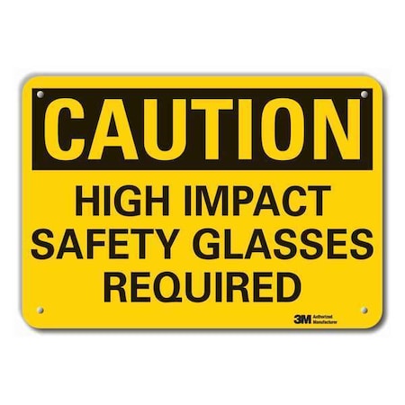 Caution Sign, 7 in. H, Alum, High Impact MPN:LCU3-0353-RA_10x7
