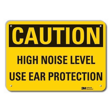 Caution Sign, 10 in Height, 14 in Width, Aluminum, Horizontal Rectangle, English MPN:LCU3-0354-RA_14x10