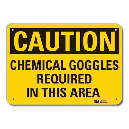 Caution Sign, 10 in. H, Aluminum, LCU3-0370-RA_14x10 MPN:LCU3-0370-RA_14x10