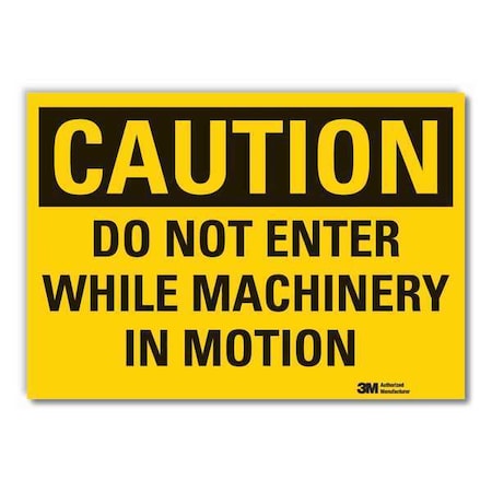 Caution Sign, 10 in Height, 14 in Width, Reflective Sheeting, Horizontal Rectangle, English MPN:LCU3-0371-RD_14x10