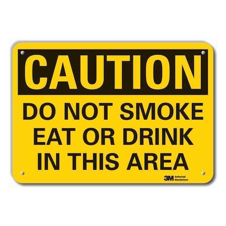Reflective No Smoking Caution Sign, 7
