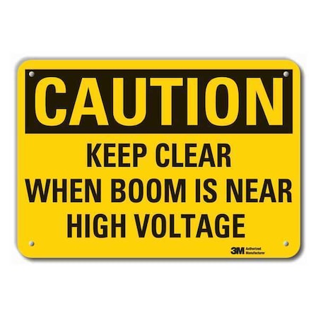 Caution Sign, 7 in. H, Aluminum, Keep Clear MPN:LCU3-0385-RA_10x7