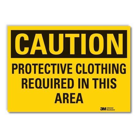 Caution Sign, 7 in. H, Vinyl, LCU3-0387-RD_10x7 MPN:LCU3-0387-RD_10x7