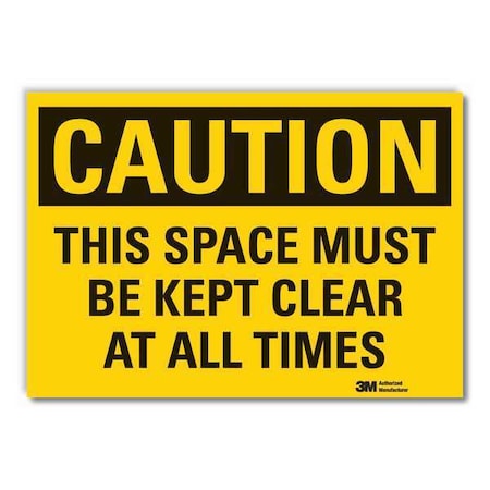 Caution Sign, 3 1/2 in H, 5 in W, Reflective Sheeting, Horizontal, English, LCU3-0390-RD_5x3.5 MPN:LCU3-0390-RD_5x3.5