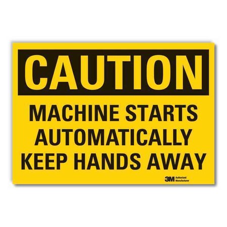 Caution Sign, 7 in Height, 10 in Width, Reflective Sheeting, Vertical Rectangle, English MPN:LCU3-0401-RD_10x7