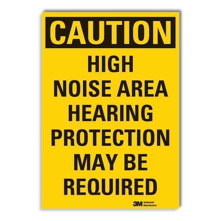 Caution Sign, 10 in. H, Vinyl, LCU3-0413-RD_14x10 MPN:LCU3-0413-RD_14x10