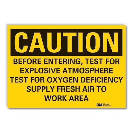 Explosive Materials Caution Reflective Label, 3 1/2 in Height, 5 in Width, Reflective Sheeting MPN:LCU3-0487-RD_5x3.5