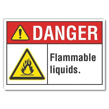 Danger Sign, 7 in H, 10 in W, Non-PVC Polymer, Vertical Rectangle, English, LCU4-0017-ED_10x7 MPN:LCU4-0017-ED_10x7
