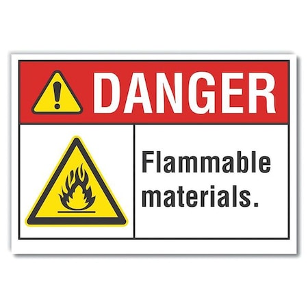 Danger Sign, 7 in H, 10 in W, Non-PVC Polymer, Vertical Rectangle, English, LCU4-0018-ED_10x7 MPN:LCU4-0018-ED_10x7