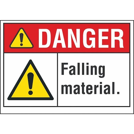 Danger Sign, 10 in H, 14 in W, Non-PVC Polymer, Horizontal Rectangle, English, LCU4-0072-ED_14x10 MPN:LCU4-0072-ED_14x10