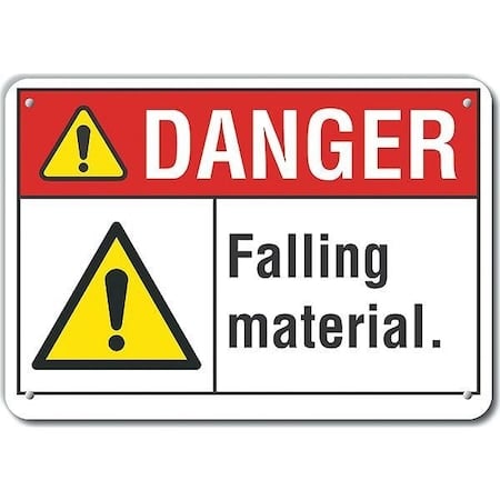Danger Sign, 10 in H, 14 in W, Plastic, Horizontal Rectangle, English, LCU4-0072-NP_14X10 MPN:LCU4-0072-NP_14X10