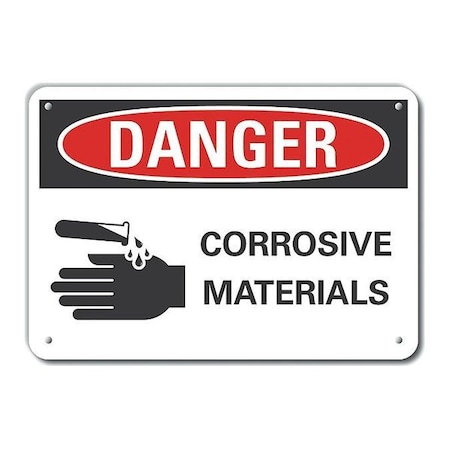 Danger Sign, 10 in H, 14 in W, Plastic, Horizontal Rectangle, English, LCU4-0217-NP_14X10 MPN:LCU4-0217-NP_14X10