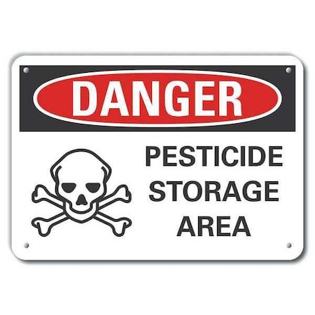 Danger Sign, 10 in H, 14 in W, Plastic, Horizontal Rectangle, English, LCU4-0223-NP_14X10 MPN:LCU4-0223-NP_14X10
