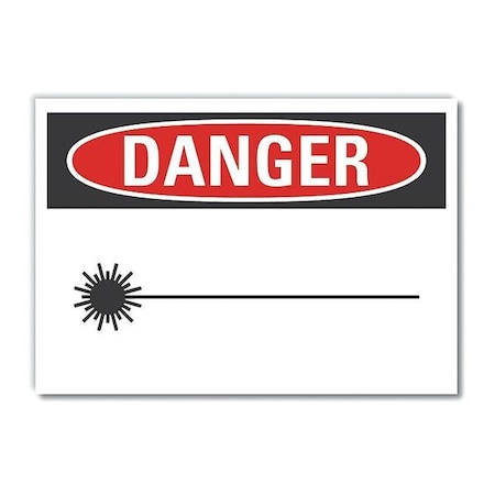 Danger Sign, 10 in H, 14 in W, Non-PVC Polymer, Horizontal Rectangle, LCU4-0249-ED_14x10 MPN:LCU4-0249-ED_14x10