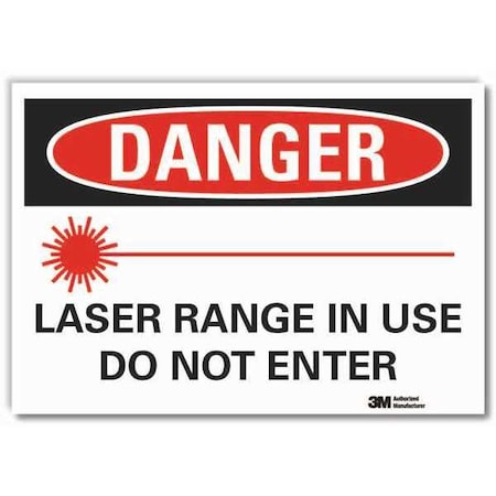 Danger Sign, 7 in H, 10 in W, Non-PVC Polymer, Vertical Rectangle, LCU4-0251-ED_10x7 MPN:LCU4-0251-ED_10x7