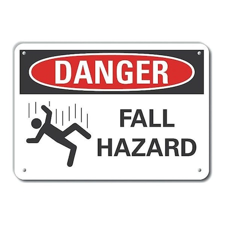 Danger Sign, 10 in H, 14 in W, Plastic, Horizontal Rectangle, English, LCU4-0253-NP_14X10 MPN:LCU4-0253-NP_14X10