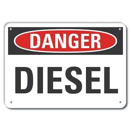 Danger Sign, 10 in H, 14 in W, Plastic, Horizontal Rectangle, English, LCU4-0301-NP_14X10 MPN:LCU4-0301-NP_14X10