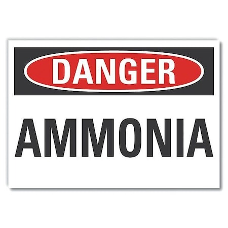 Danger Sign, 7 in H, 10 in W, Non-PVC Polymer, Vertical Rectangle, English, LCU4-0307-ED_10x7 MPN:LCU4-0307-ED_10x7