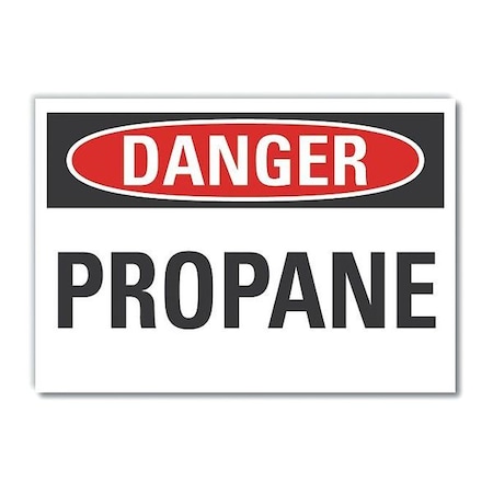 Danger Sign, 7 in H, 10 in W, Non-PVC Polymer, Vertical Rectangle, English, LCU4-0310-ED_10x7 MPN:LCU4-0310-ED_10x7