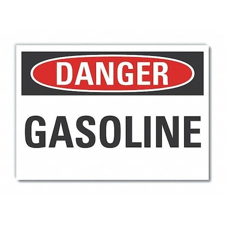Danger Sign, 10 in H, 14 in W, Non-PVC Polymer, Horizontal Rectangle, English, LCU4-0313-ED_14x10 MPN:LCU4-0313-ED_14x10