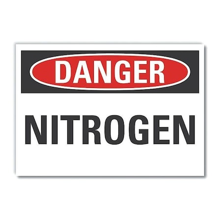 Danger Sign, 10 in H, 14 in W, Non-PVC Polymer, Horizontal Rectangle, English, LCU4-0321-ED_14x10 MPN:LCU4-0321-ED_14x10