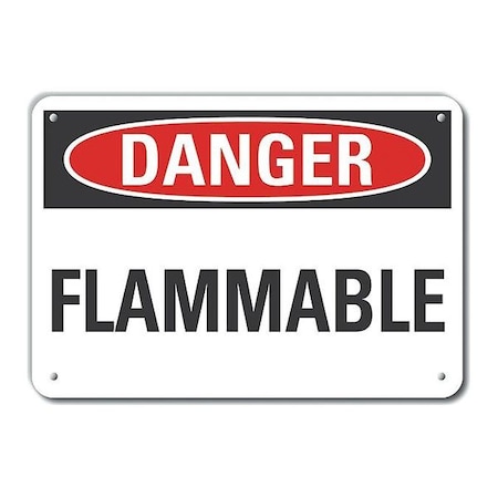 Danger Sign, 7 in H, 10 in W, Plastic, Vertical Rectangle, English, LCU4-0322-NP_10X7 MPN:LCU4-0322-NP_10X7